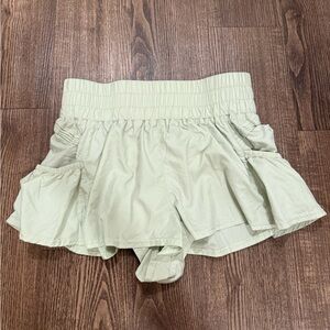 Free People Movement Light Green Shorts